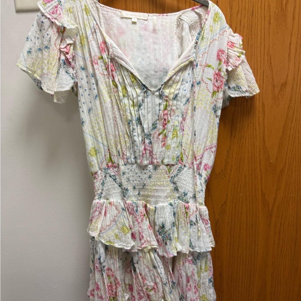 LoveShackFancy Floral Mini Dress